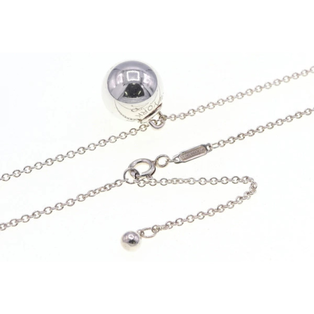 Tiffany Co Ball Necklace Sterling Silver Pendant Accessory View 3